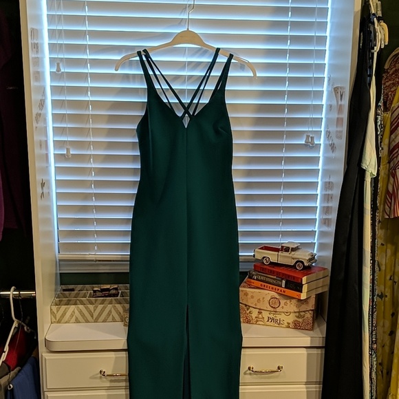 Likely Sexy Column Crisscross Evening Gown - Picture 2 of 8